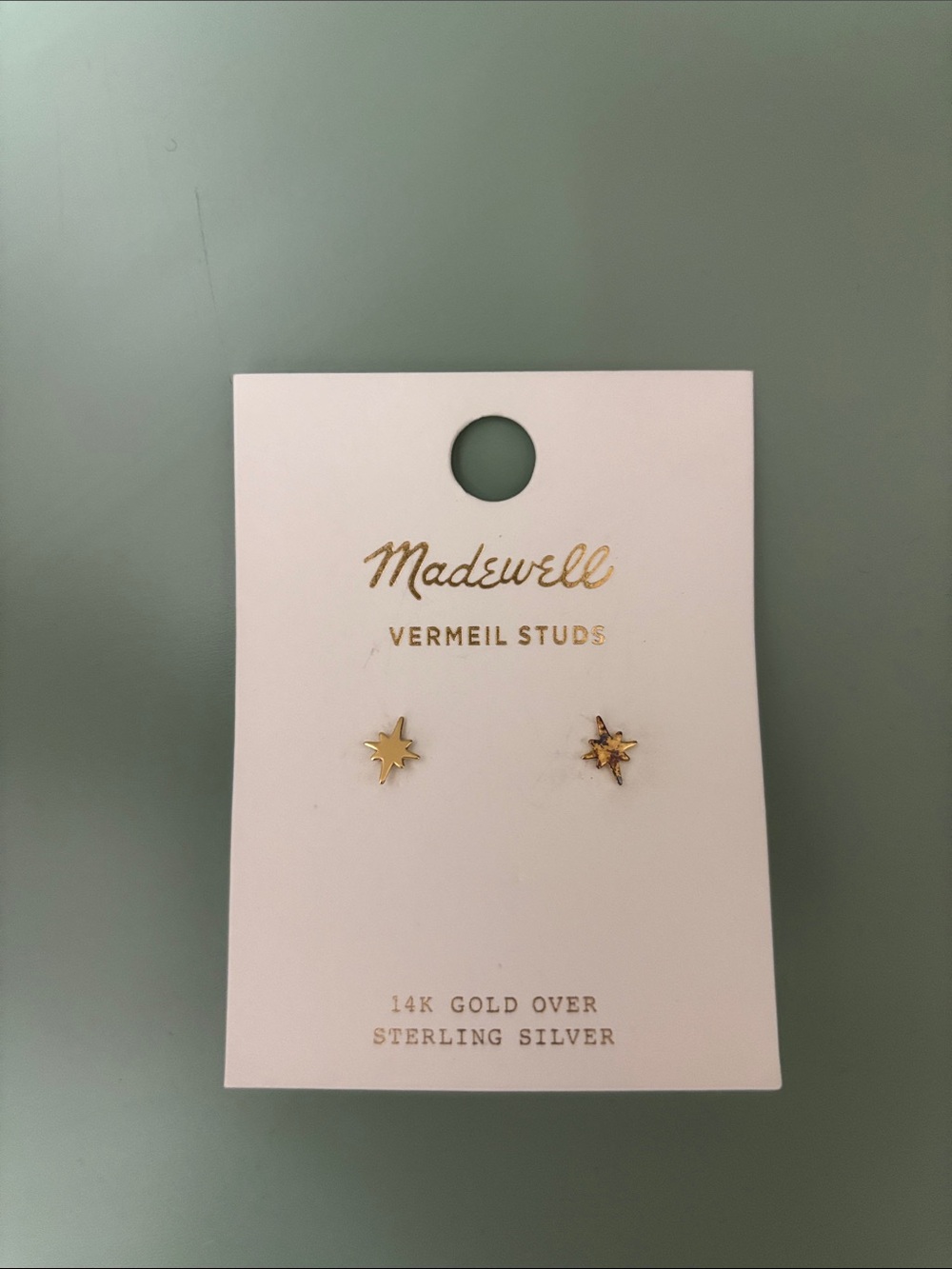 Madewell Gold Starburst Vermeil Stud Earrings